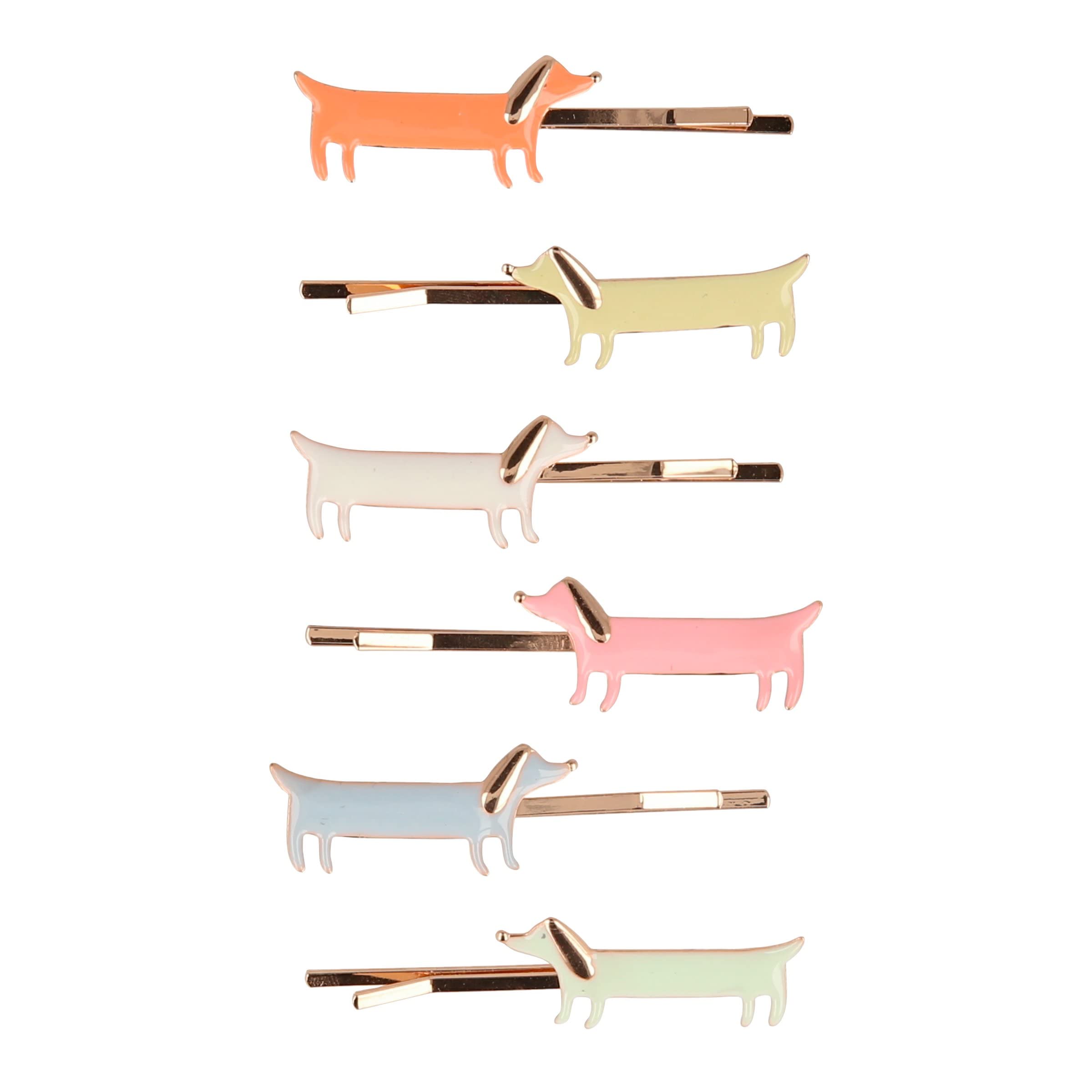 Meri Meri Sausage Dog Hair Slides (Pack of 6) - Image 4