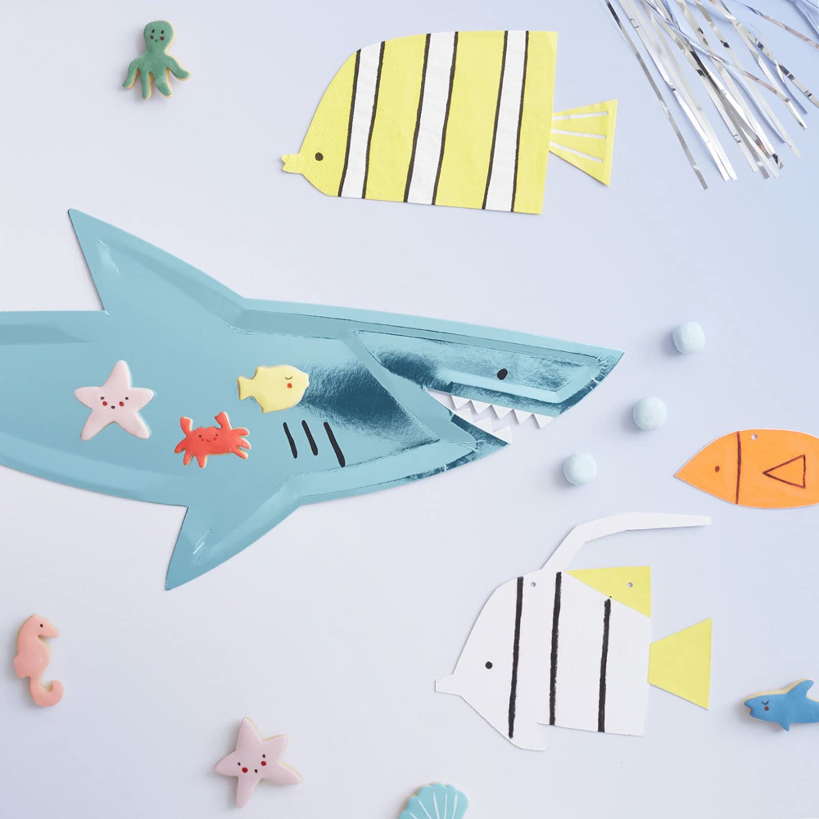 Meri Meri Shark Platters (Pack of 4) - Image 5