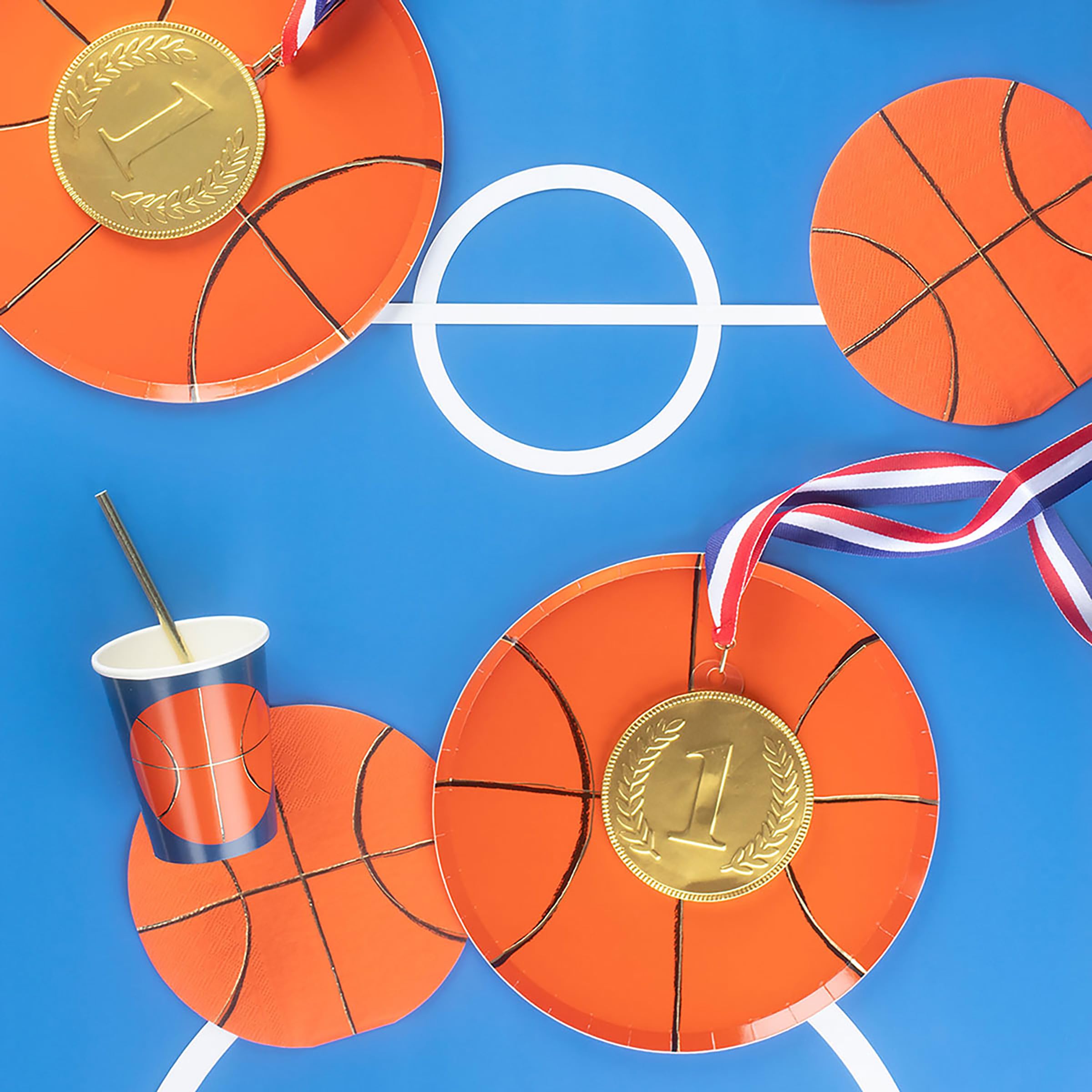 Meri Meri Basketball Cups (Pack of 8) - Image 2