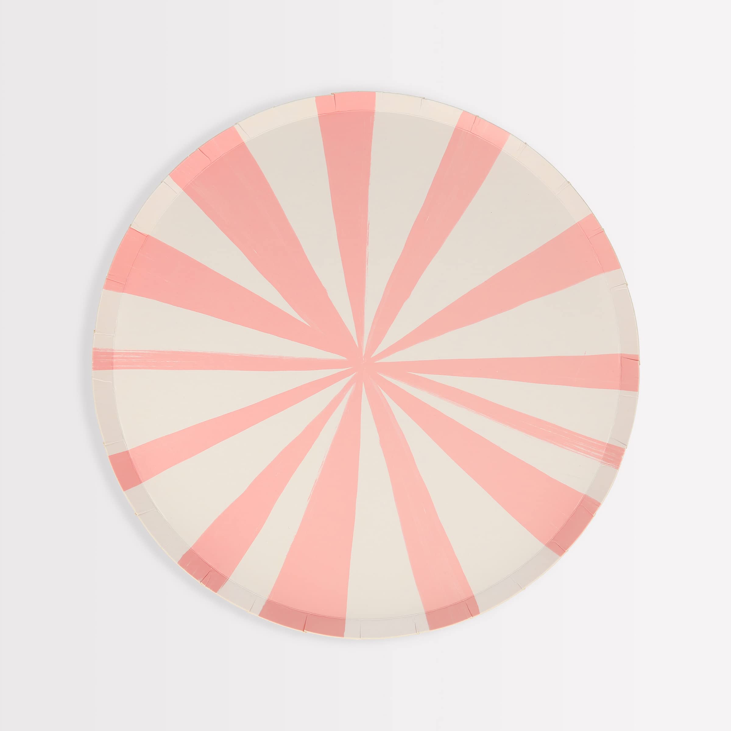 Meri Meri Striped Paper Plates, Pack of 8 Disposable Plates in a Range of Fun, Bright Colors and 2 Sizes (Side & Dinner), Versatile for All Your Events