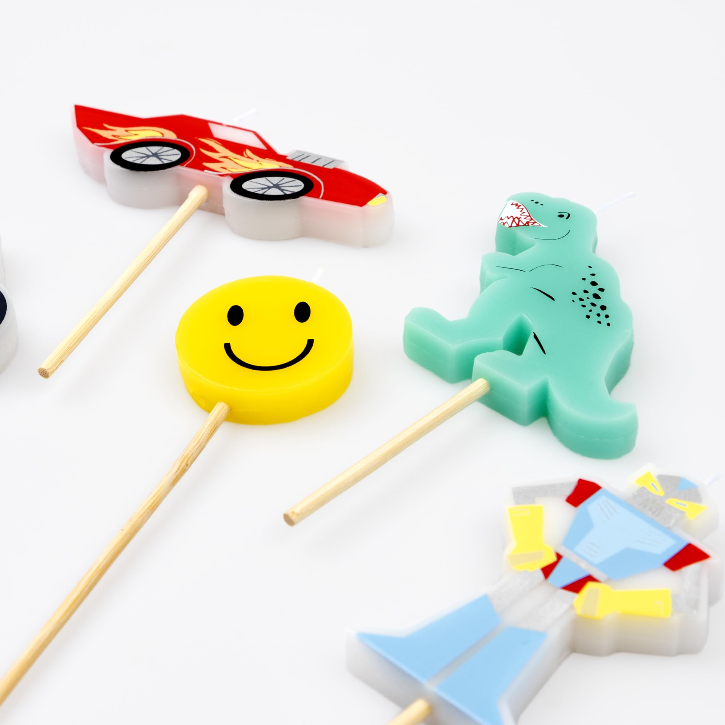 Meri Meri Toybox Icon Candles (Pack of 5), 80s Themed Party Decorations, 5 Designs, Average Height with Stick is 4", Unscented - Image 3