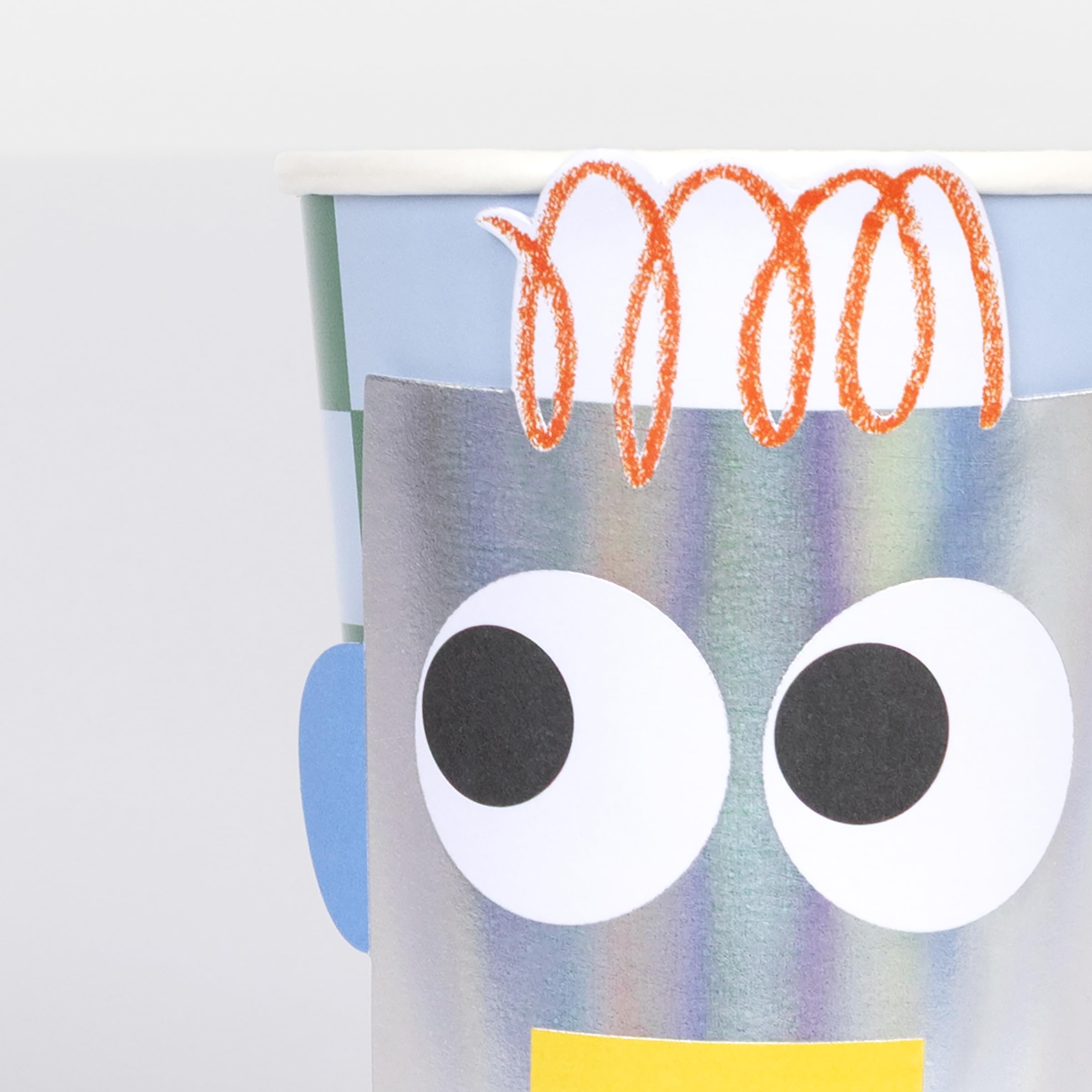 Meri Meri Toybox Icon Party Cups (Pack of 8), Disposable Paper Cups, 8 Retro Designs, Birthday Party, Hot & Cold Drinks, Kids & Adults, 9oz capacity - Image 3