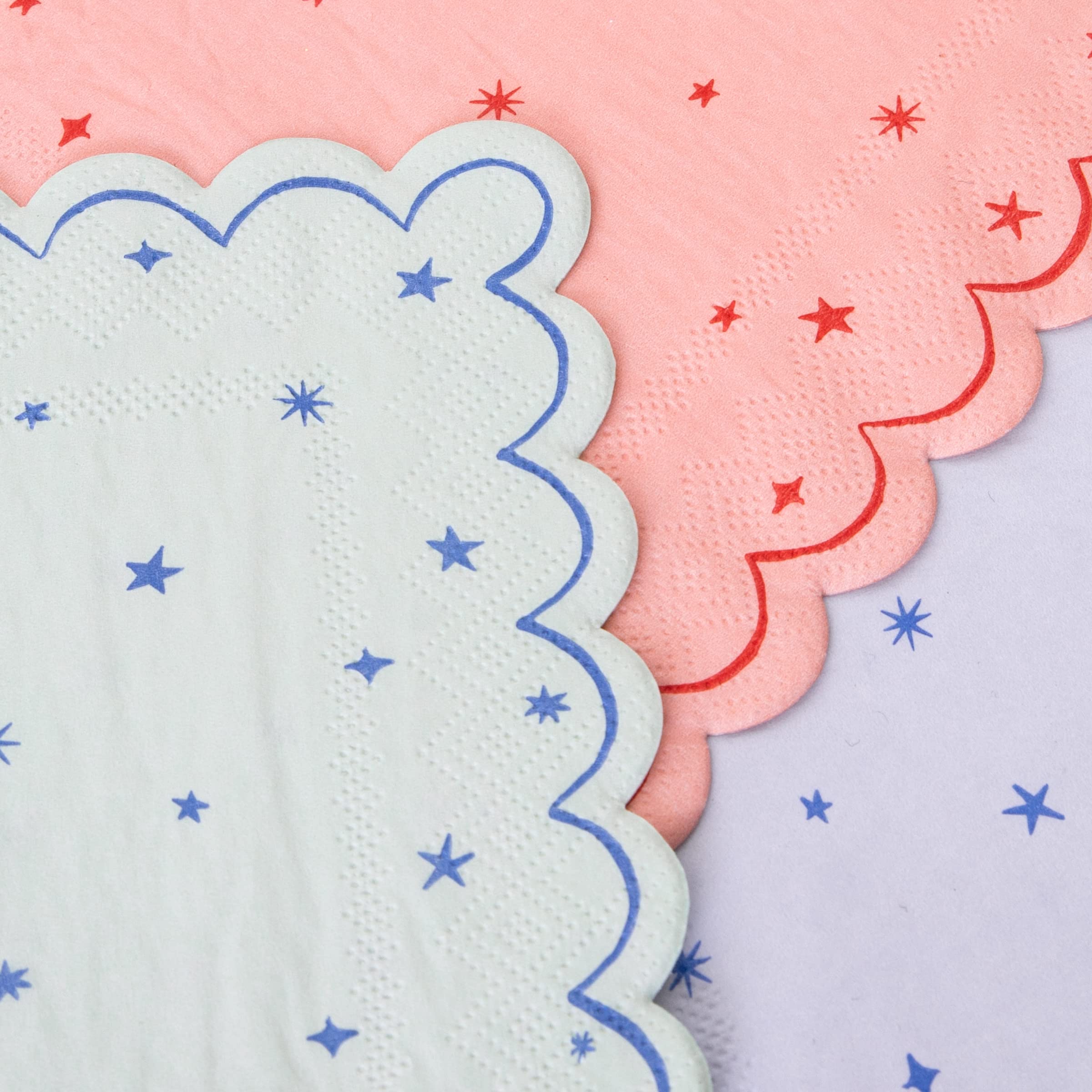 Meri Meri Twinkling Star Napkins (Pack of 16), Disposable Paper Napkins, Thick & Absorbent 3-Ply Paper, Baby Shower Decorations - Image 3