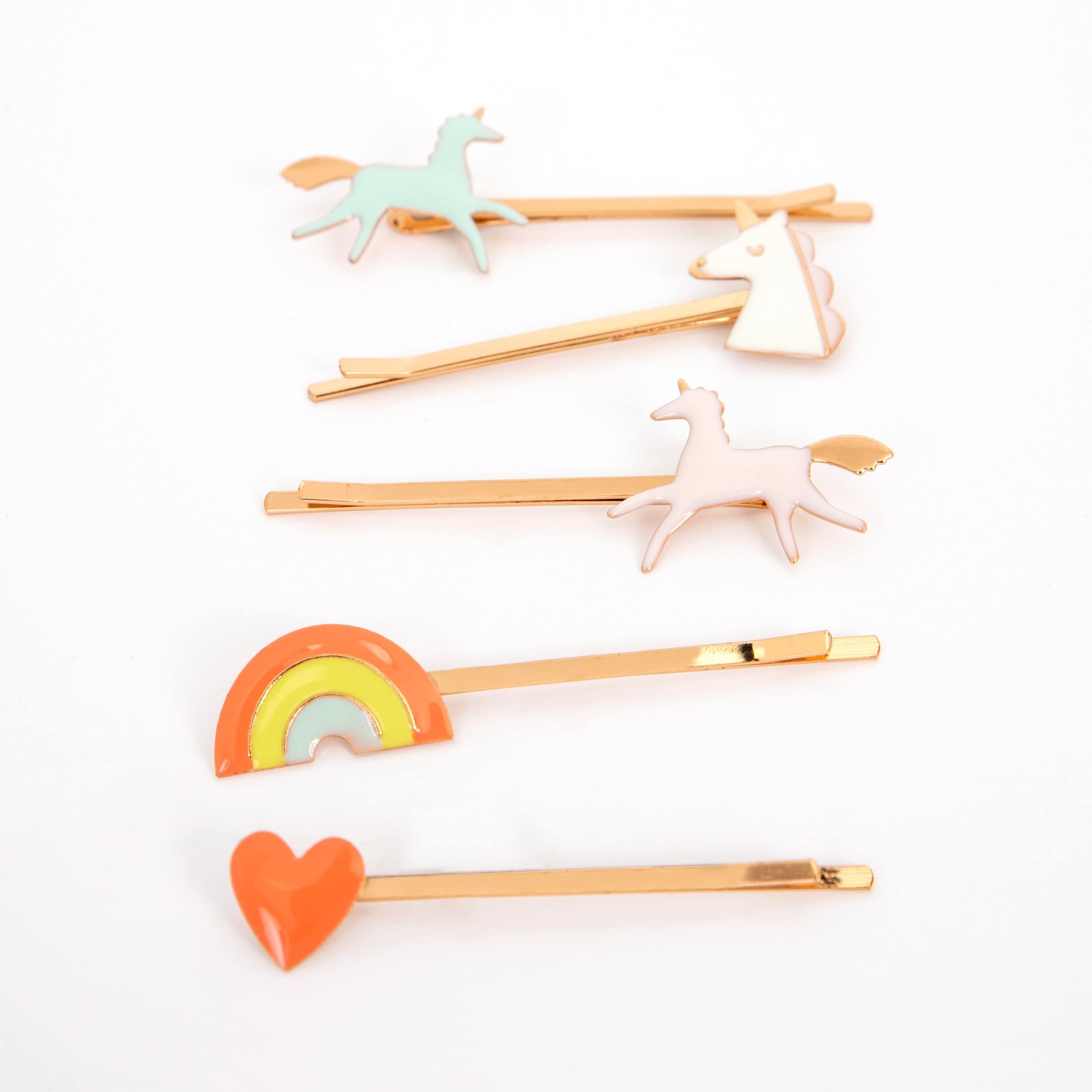 Meri Meri Unicorn Enamel Hair Slides (Pack of 6) - Image 2