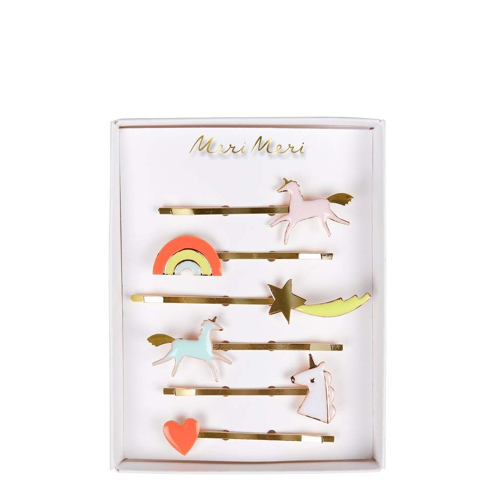 Meri Meri Unicorn Enamel Hair Slides (Pack of 6) - Image 4