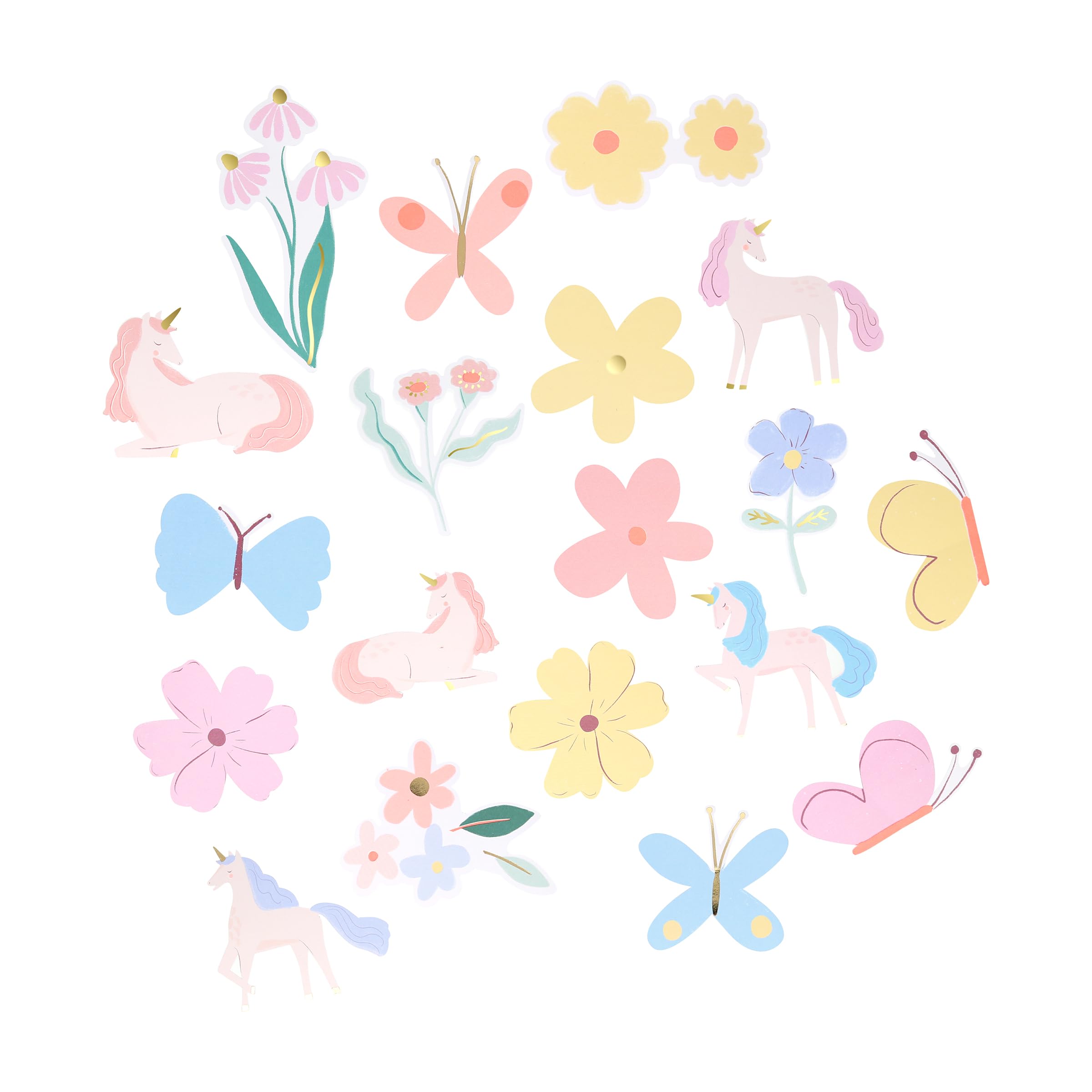 Meri Meri Unicorn Stickers (Pack of 25), Unicorn Party Favors, Decorative Stickers, Matchbox-Style Box, Easy Peel Back, Ages 3+ - Image 3