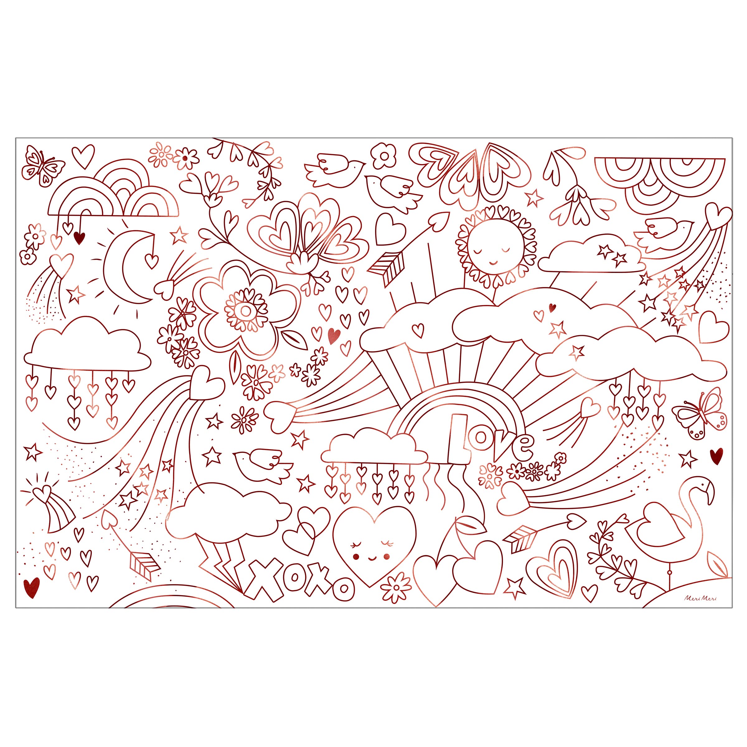 Meri Meri Valentine Coloring Posters (Pack of 2) - Valentine's Day - Image 5