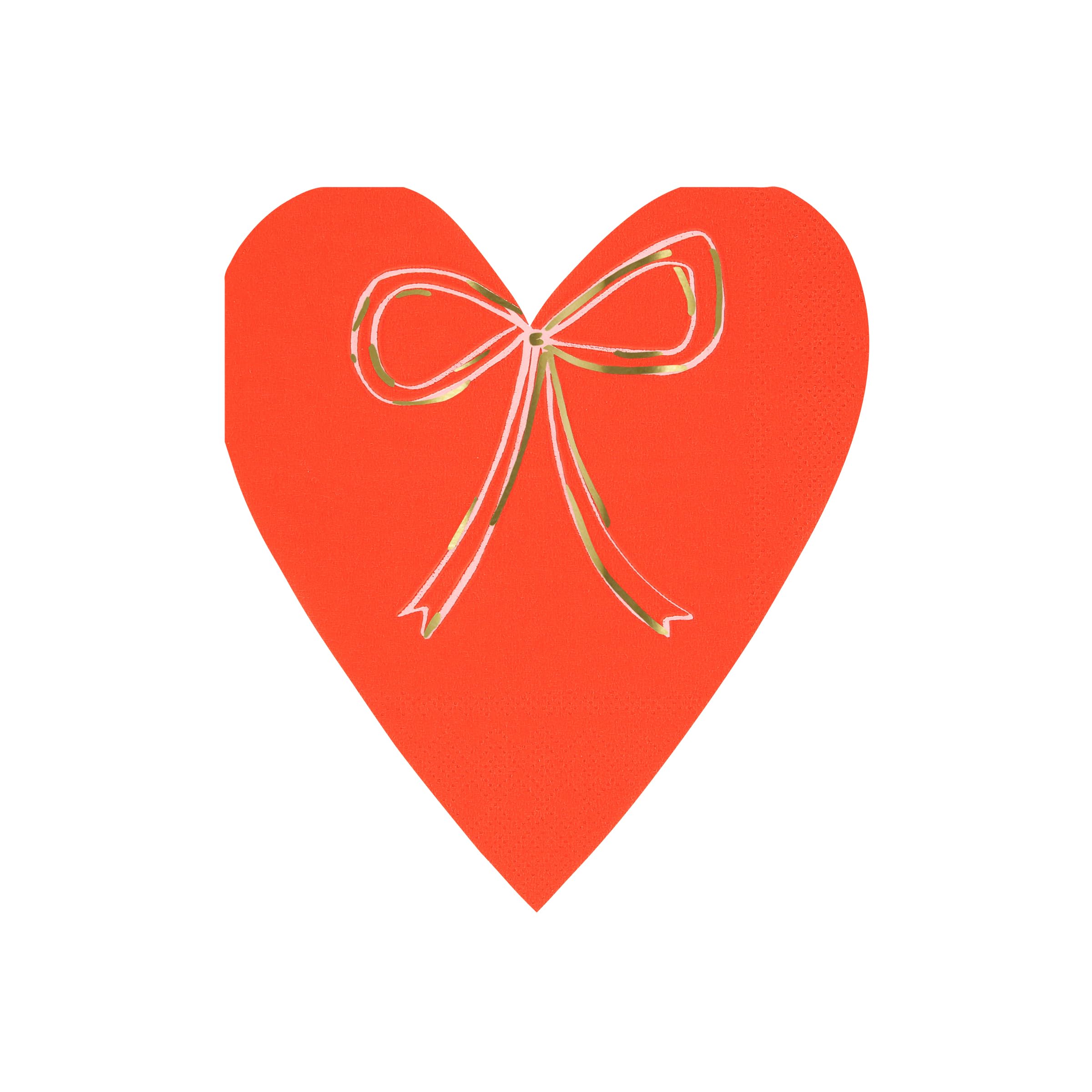Meri Meri Valentine's Day Heart Napkins (Pack of 16), Disposable Paper Valentine's Day Napkins - Image 4
