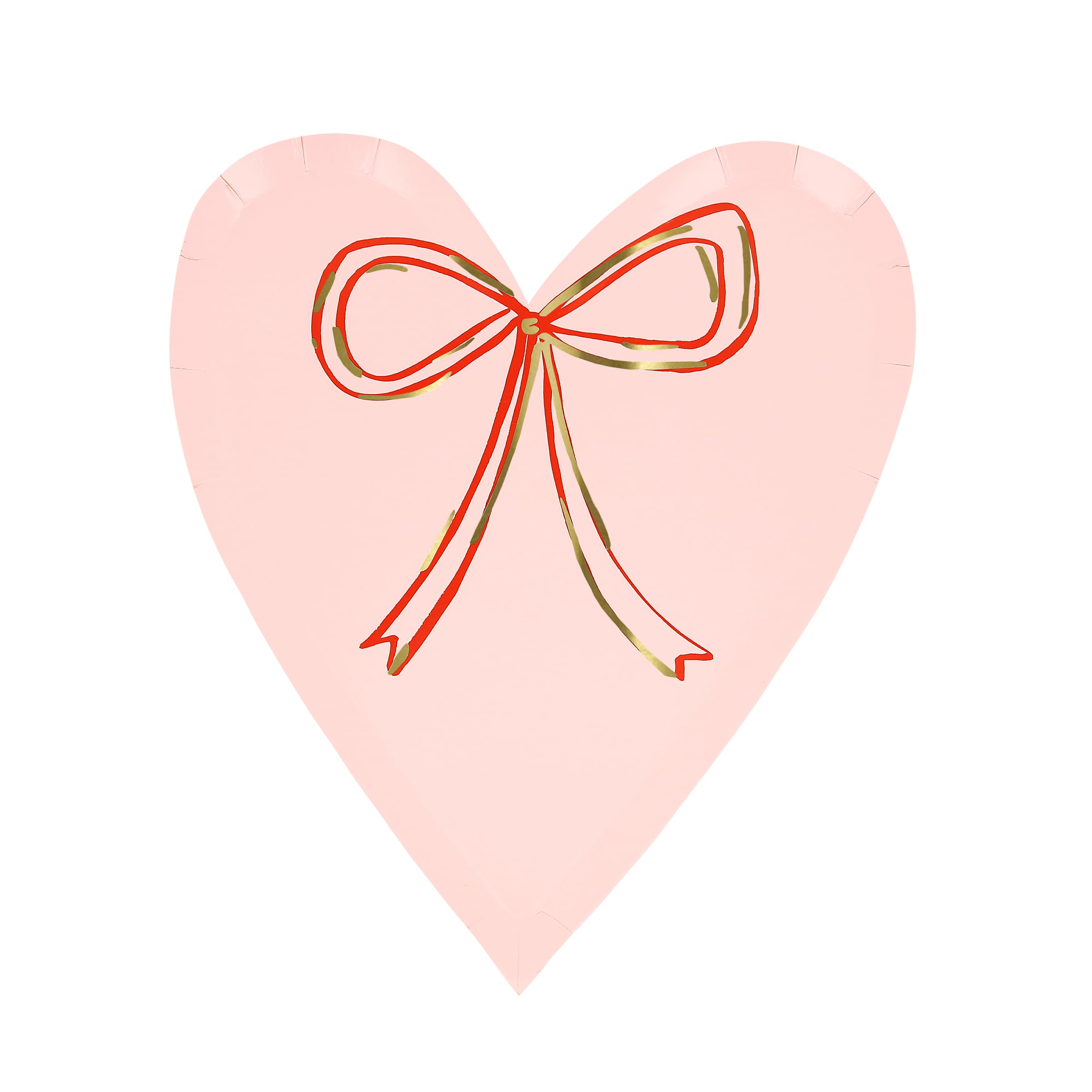Meri Meri Valentines Plates, Pack of 8 Disposable Heart Shaped Plates, Festive Valentines Day Decorations - Image 4