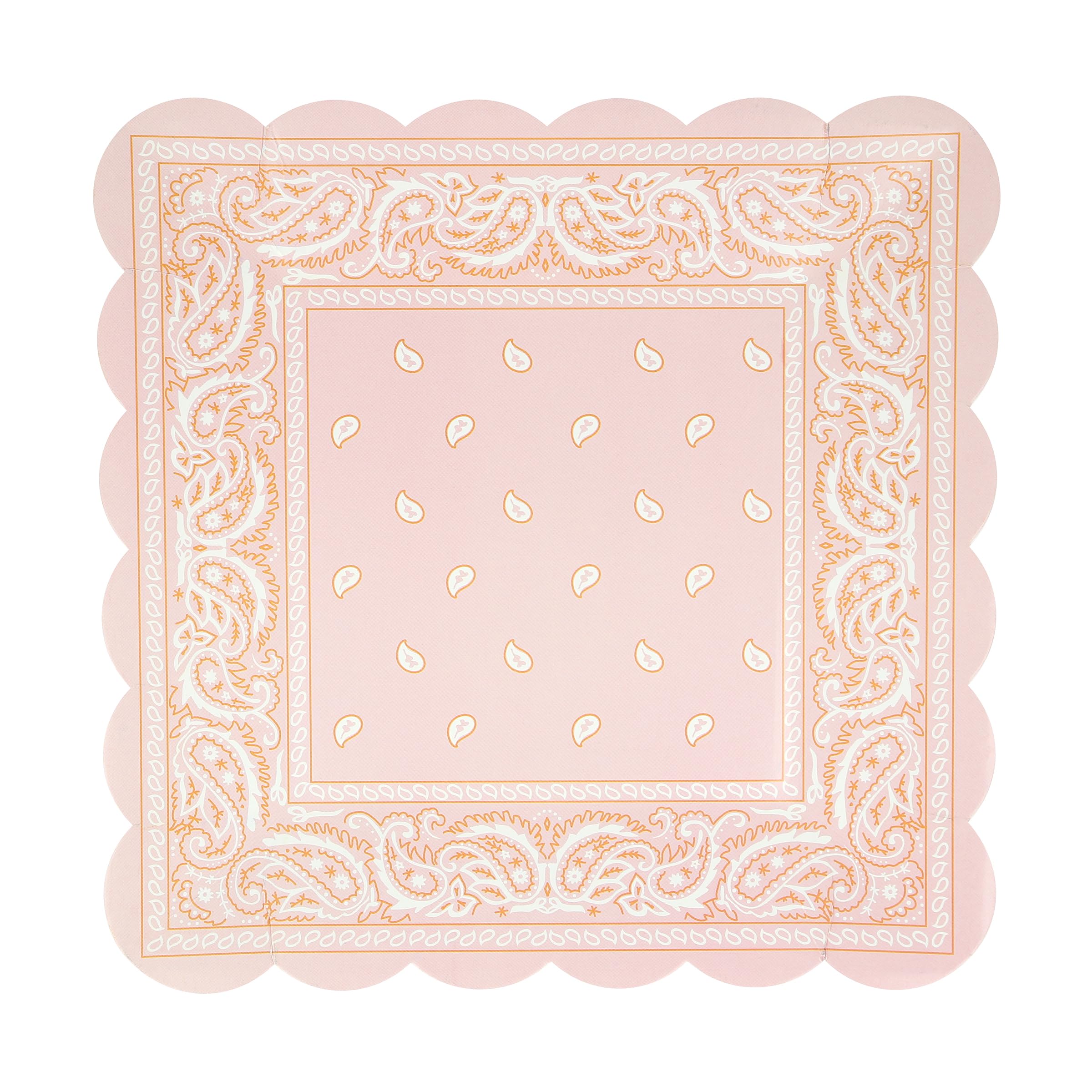 Meri Meri Western Bandana Square Party Plates (Pack of 8), Disposable Paper Plates, Cowboy Western Party Decorations, 8 Vibrant Colors, Paisley Design, 9.75" x 9.75" - Image 7