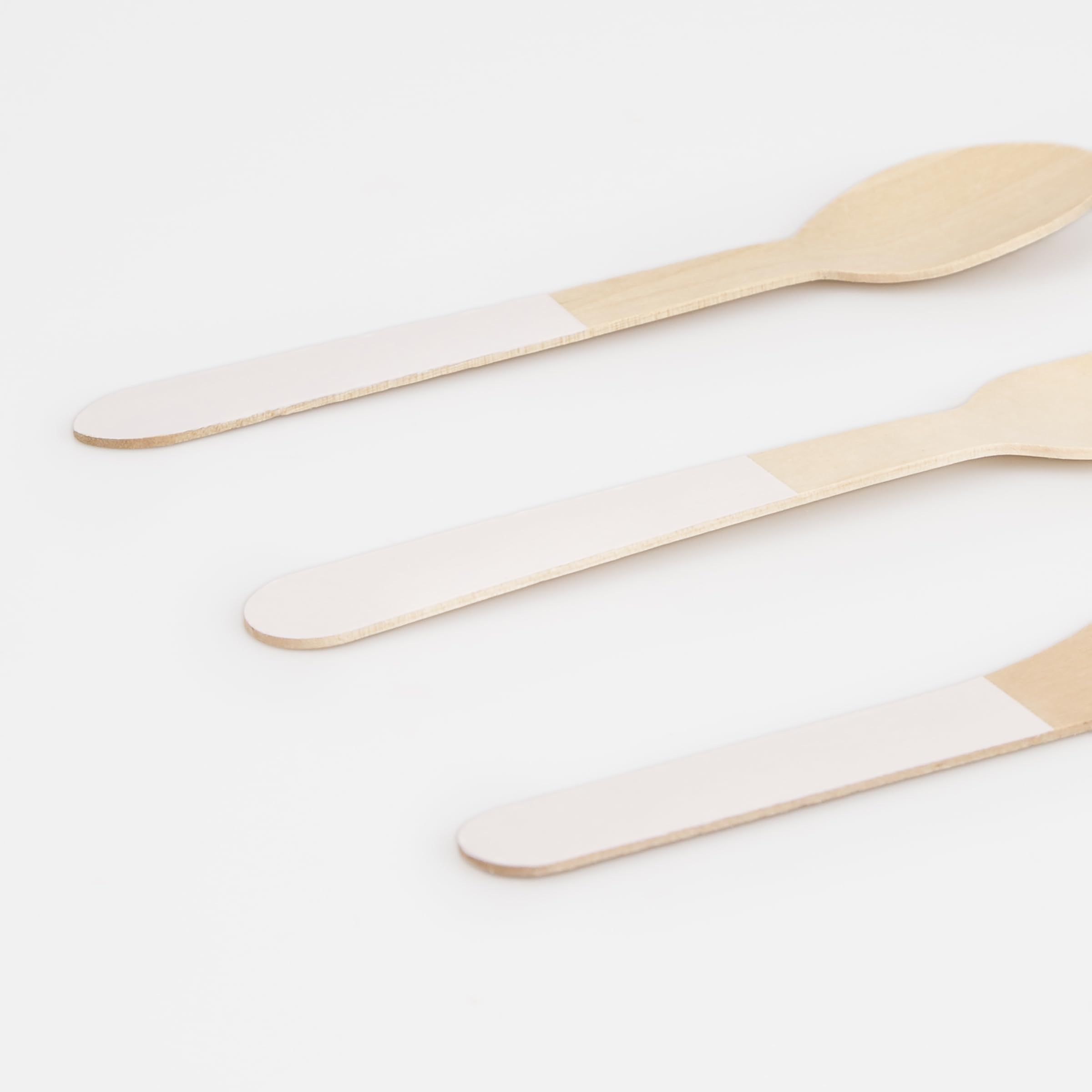 Meri Meri Wooden Cutlery Set (Pack of 24), Made from Birch Wood, Natural Colors, Stylish Disposable Cutlery Set, Perfect for Birthday Parties, Picnics & BBQs, For Adults & Kids - Image 3