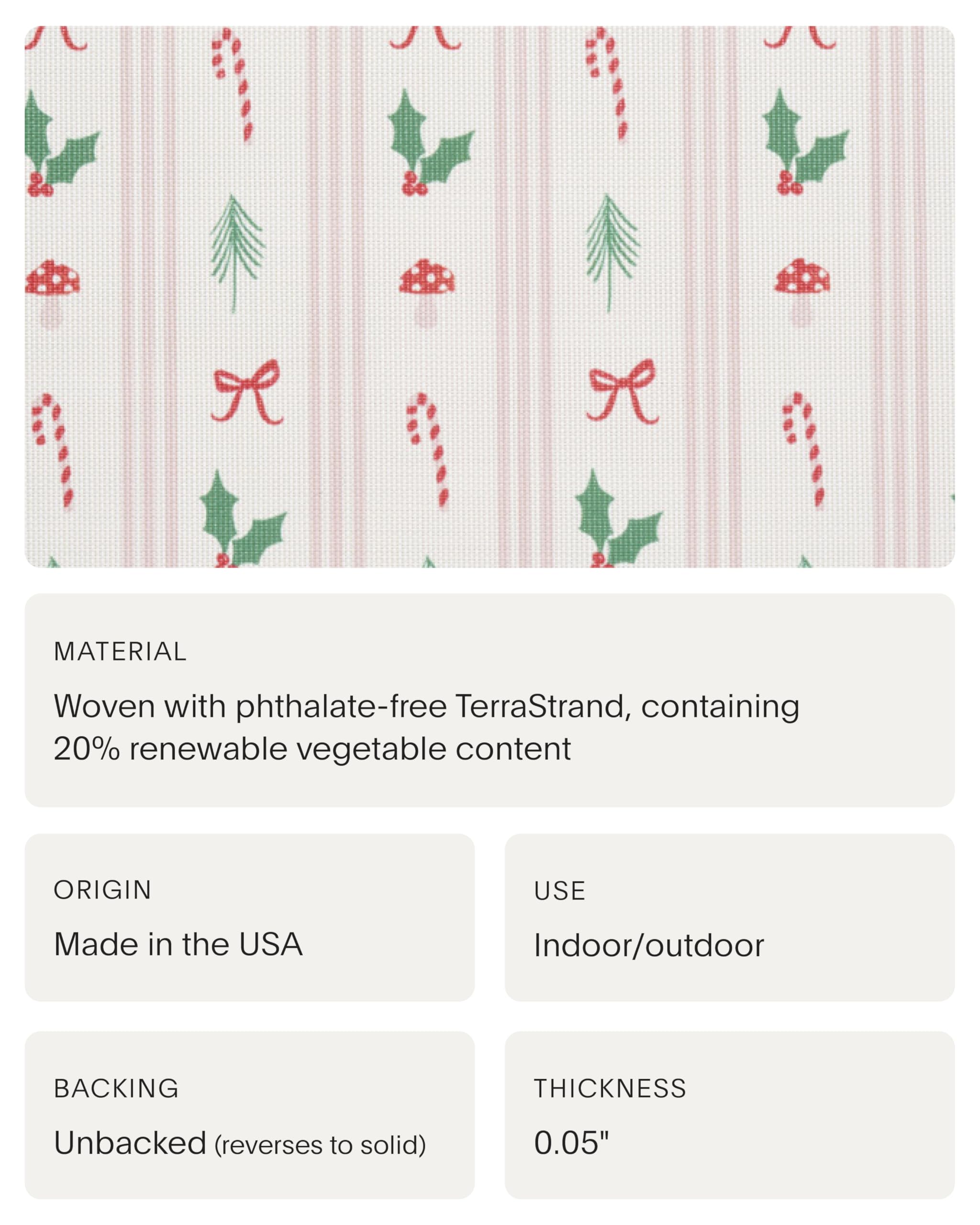 Meri Meri x Chilewich Festive Icon Stripe Woven Placemats - Scalloped-Edge Dining Table Mats - Reusable, Stain-Resistant, Indoor/Outdoor Tabletop Protection - 18.5" x 13.5" - Image 4