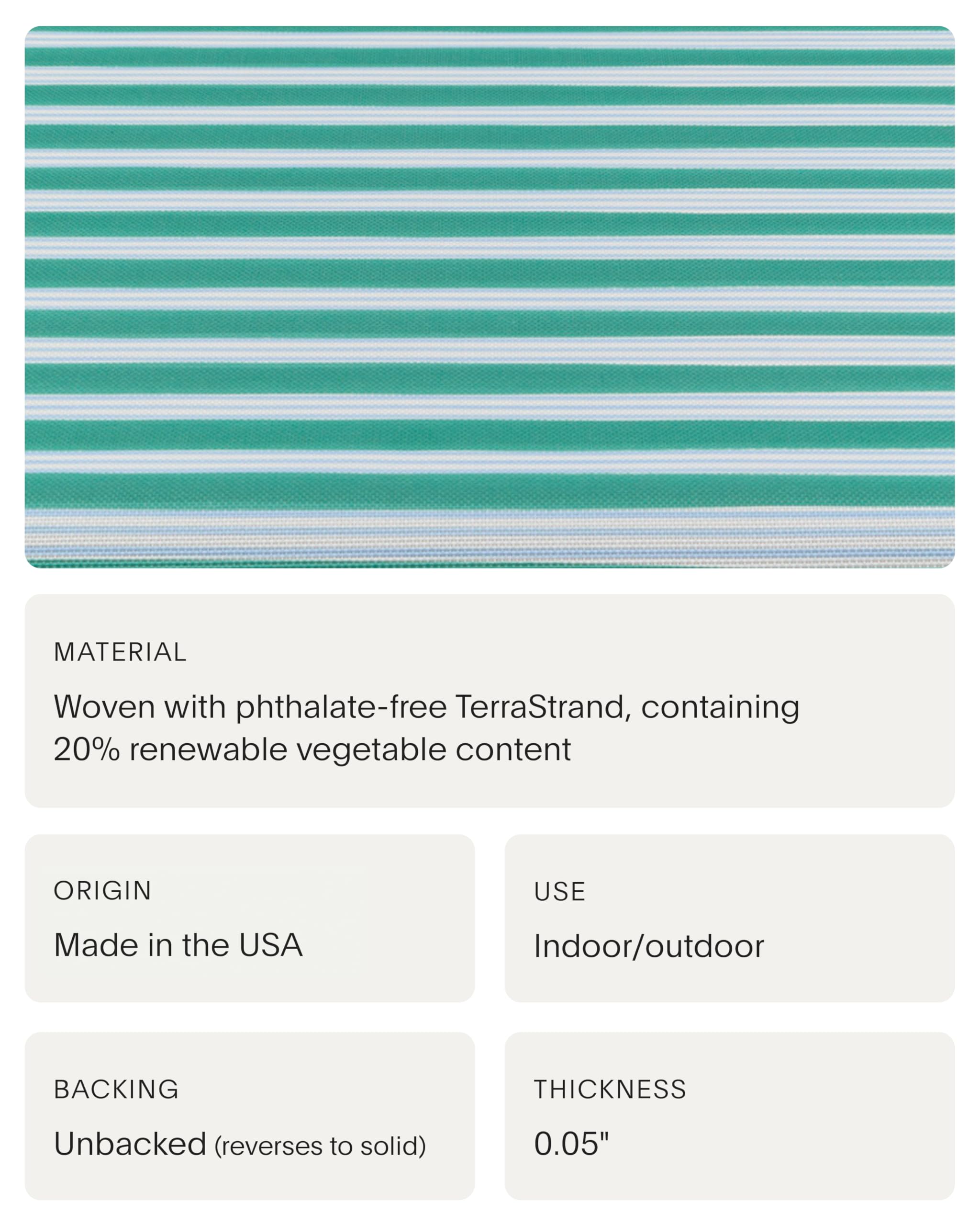 Meri Meri x Chilewich Festive Stripe Woven Table Runner - Reusable, Stain-Resistant, Indoor/Outdoor Holiday Dining Table Decoration - 13.5" x 72" - Green - Image 7
